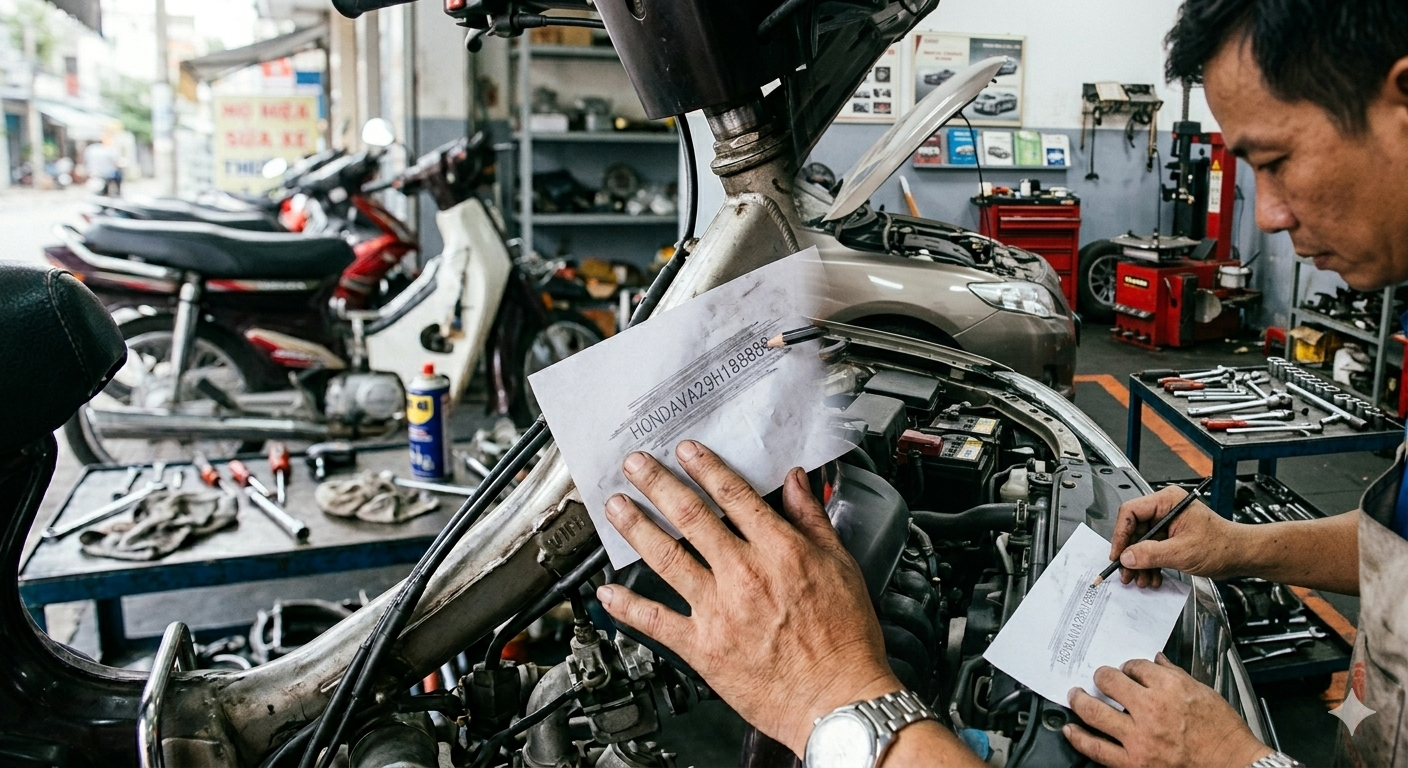 📋 DỊCH VỤ CÀ SỐ KHUNG SỐ MÁY TẠI NHÀ HÀ NỘI – CHUYÊN NGHIỆP, NHANH CHÓNG, CHUẨN ĐÚNG QUY ĐỊNH ✍️